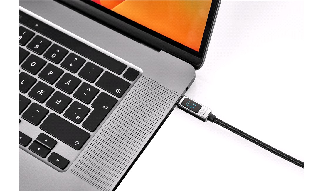 Dual USB-C Charging Cable with Power Display