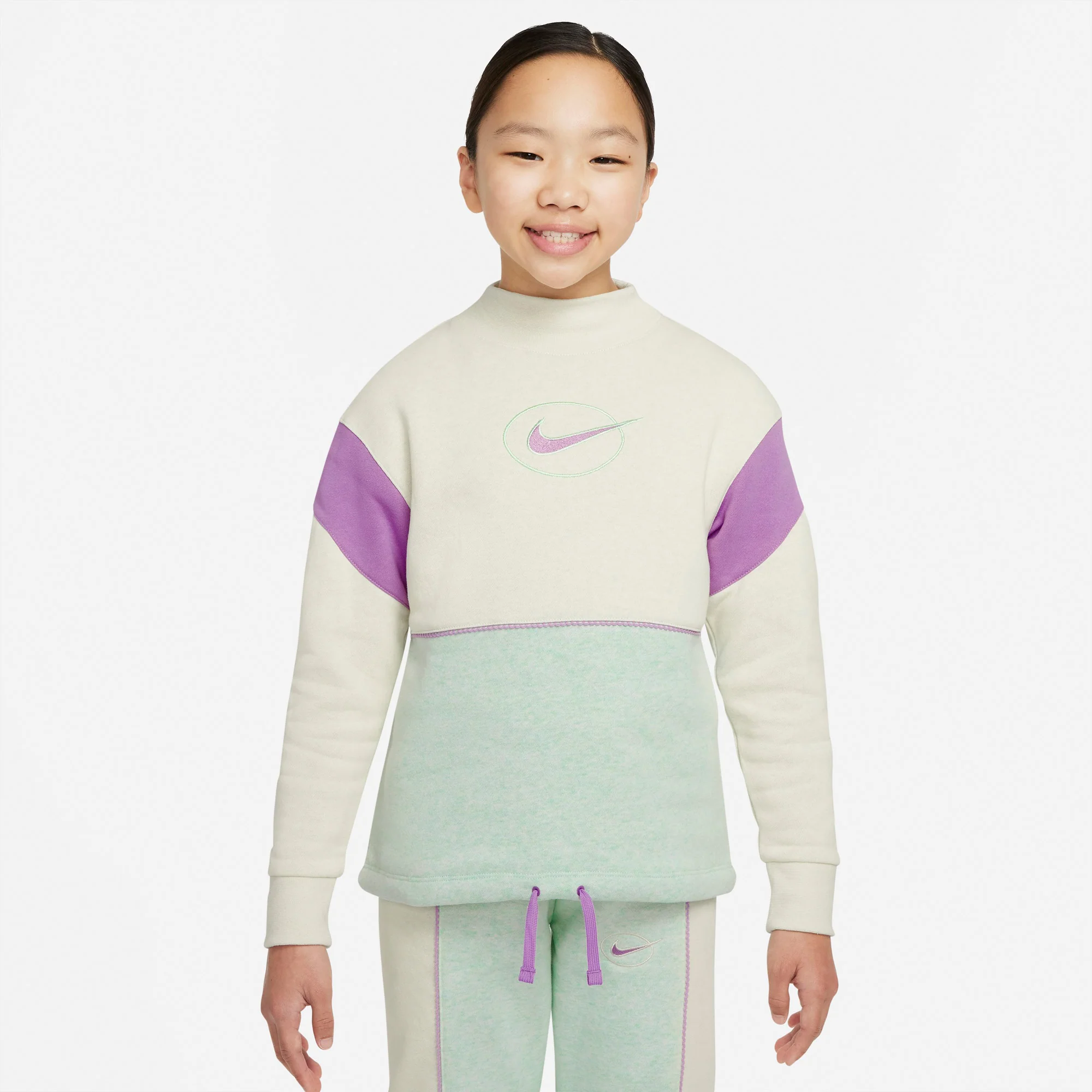 Mock-Neck Sweatshirt